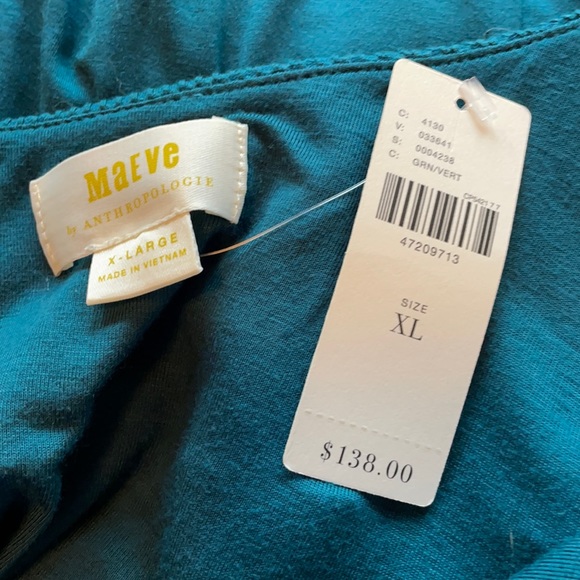 Maeve dress knit teal XL sleeveless - Picture 5 of 9